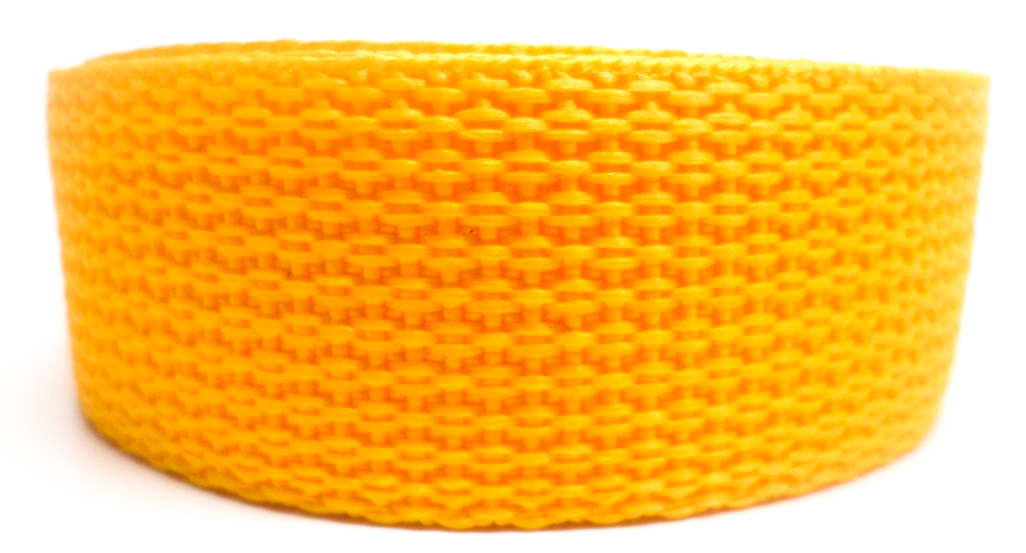 Spanband citroengeel op rol 25 mm 10 meter