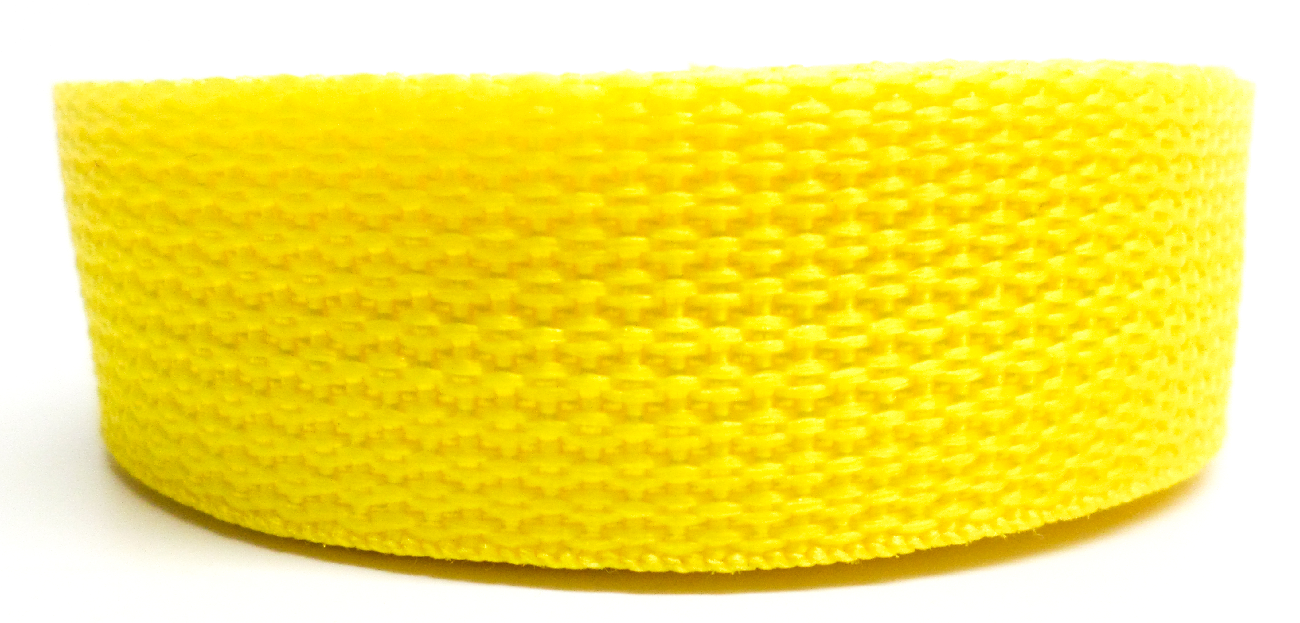 Spanband geel op rol 25 mm 10 meter