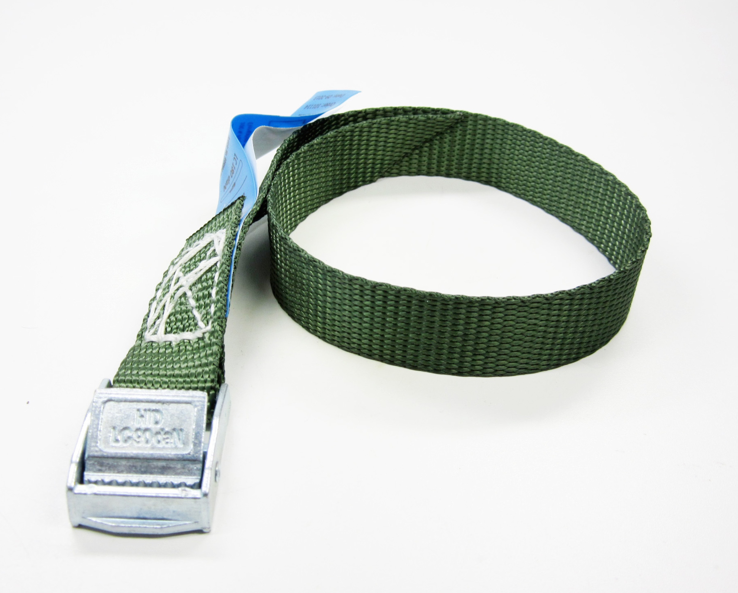 Spanband groen 25 mm 55 cm met klemsluiting