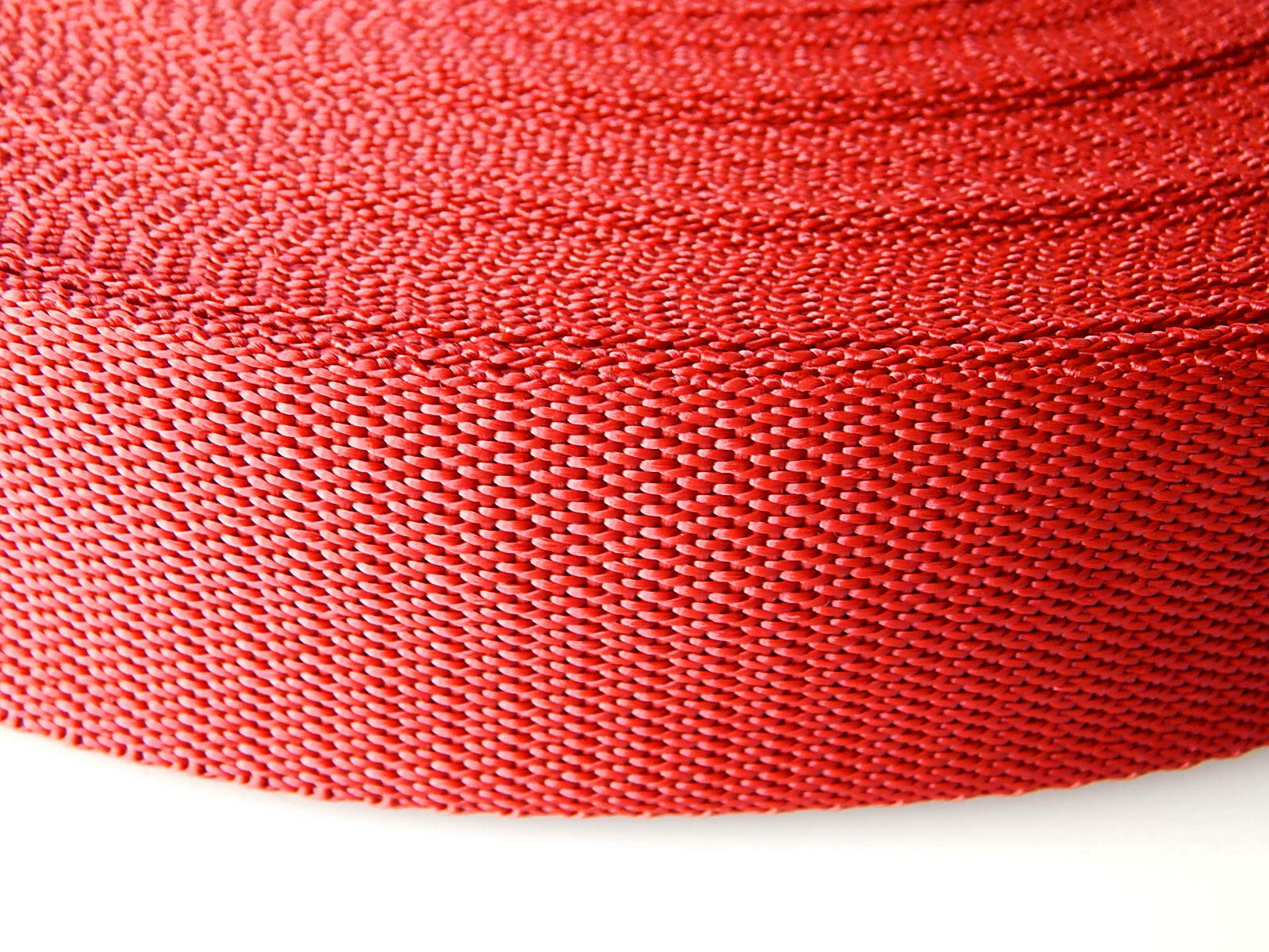 Spanband rood op rol 25 mm 10 meter