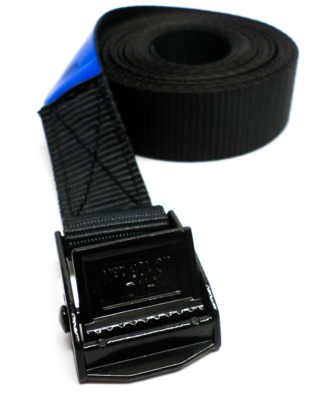 Spanband zwart 25 mm 3 meter met zwarte klemsluiting